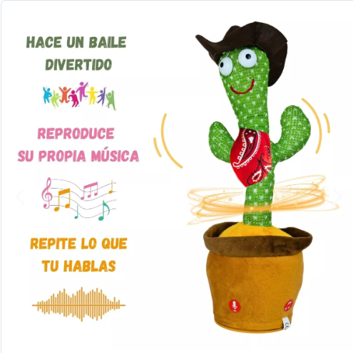 Cactus Bailarín Musical que Imita la Voz