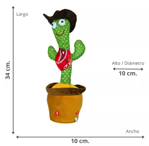 Cactus Bailarín Musical que Imita la Voz