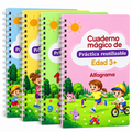 Set 4 Cuadernos Mágicos Reutilizables de Caligrafía