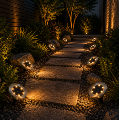 Kit 4 Estacas Solares RGB para Jardín
