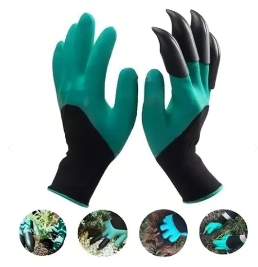 Guantes de Jardinería con Garras para Cavar y Plantar
