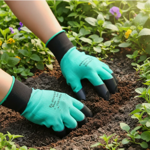 Guantes de Jardinería con Garras para Cavar y Plantar