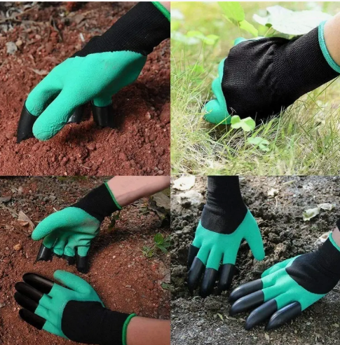 Guantes de Jardinería con Garras para Cavar y Plantar