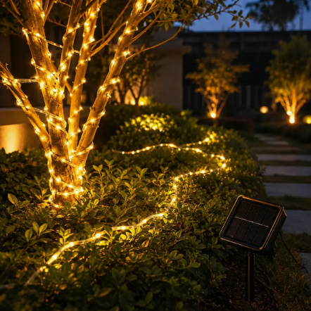 Luces Solares Navideñas 10 m | Luz Cálida