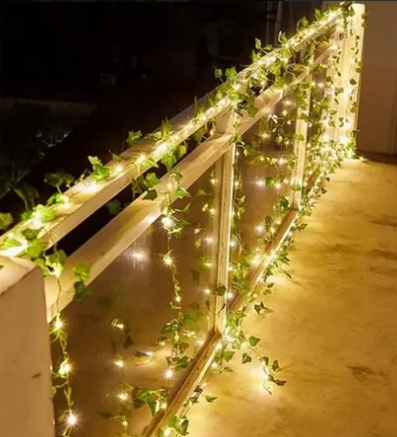 Enredadera Solar Decorativa 5 m con Luz Cálida