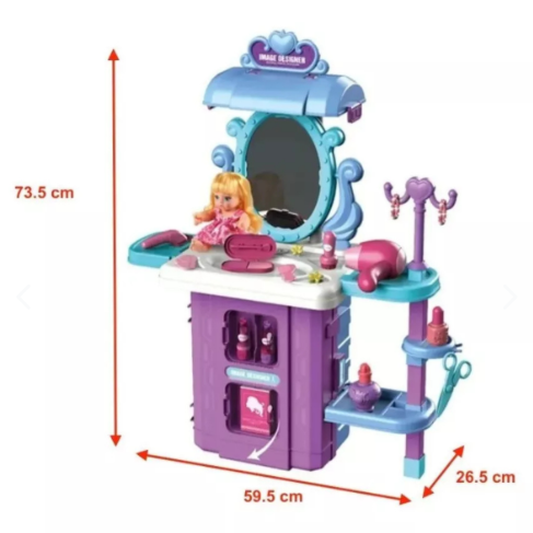 Maleta Tocador Infantil 2 en 1 con Accesorios