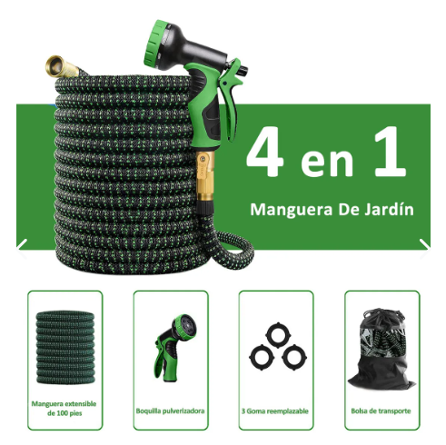 Manguera Expandible para Jardín 30 m con Pistola de Riego