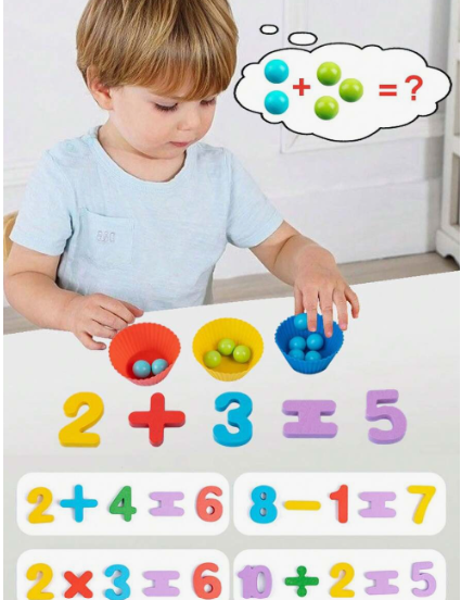 Juego Didáctico de Matemáticas y Conteo con Colores