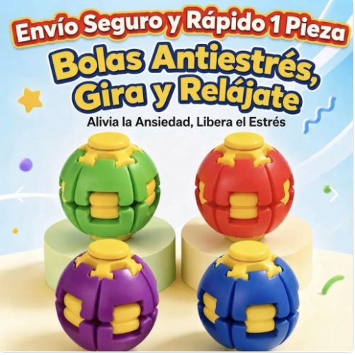 Spinner Sensorial Giratorio 3D | Fidget Antiestrés