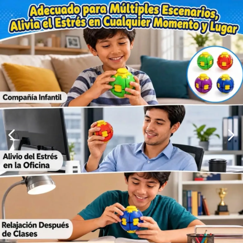 Spinner Sensorial Giratorio 3D | Fidget Antiestrés