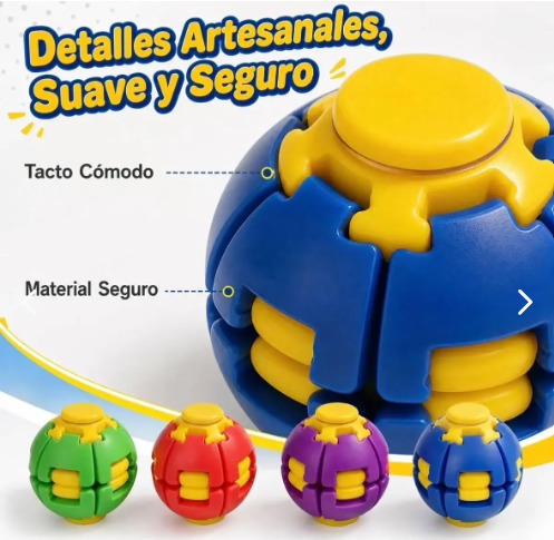 Spinner Sensorial Giratorio 3D | Fidget Antiestrés