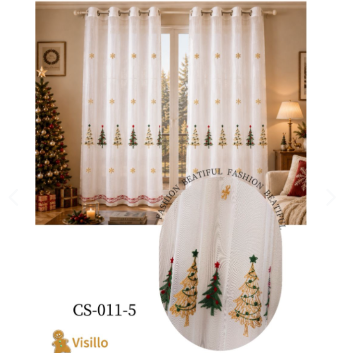 Pack 2 Visillos Navideños para Ventana | Varios Diseños