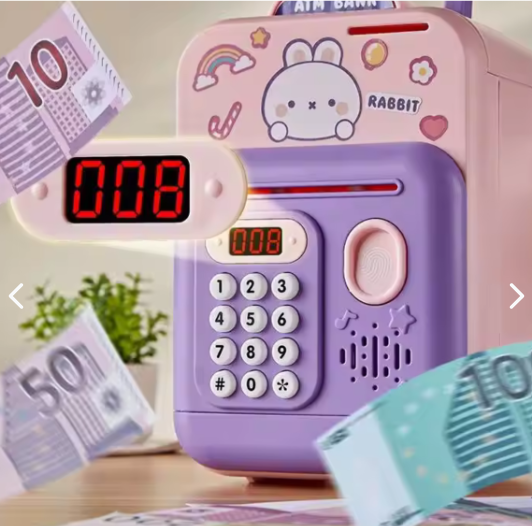 Caja Fuerte Infantil con Clave y Huella